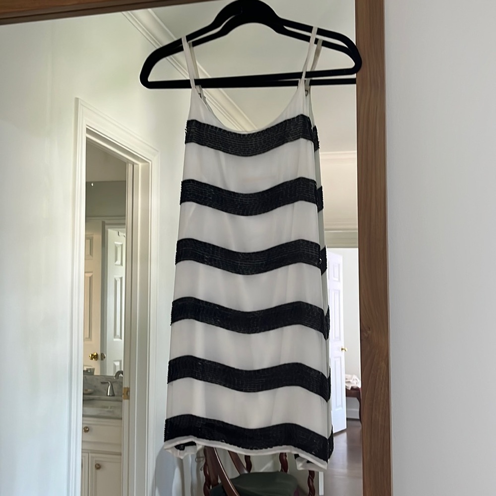 Alice + Olivia Beaded Mini Shift Dress